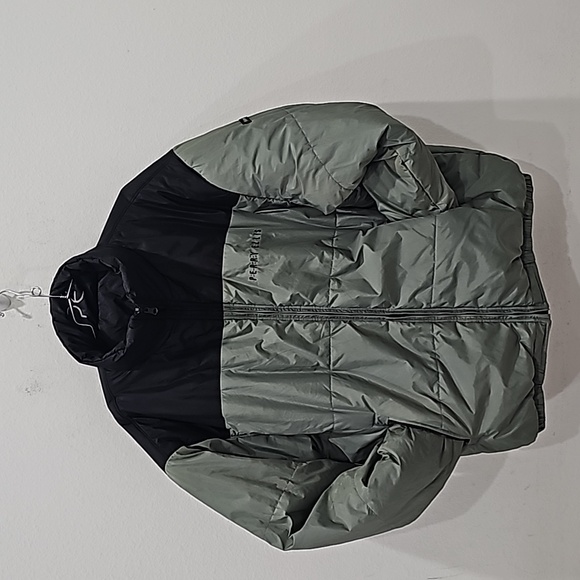 Perry Ellis Portfolio Men's Reversible Down Feather Puffer Jacket Black Size XL - Picture 1 of 12